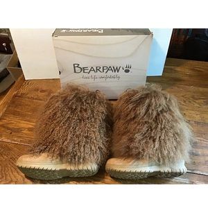 WOMENS BEARPAW BOETIS Boots Size 10 Lamb Sheepskin
